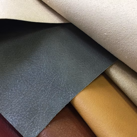 Künstliches synthetisches Kunst-Mikrofaser-Leder aus PVC PU für Schuhe, Polsterung, Sofa, Stuhl